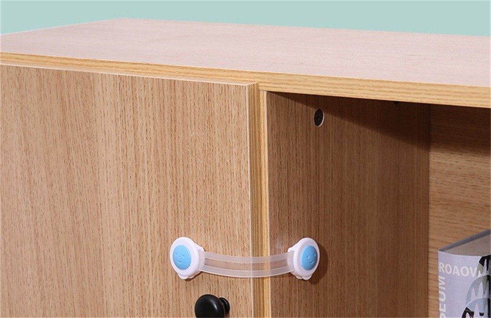 Baby Safety Locks for Cabinets & Drawers (5PCS Child Safety Latch)