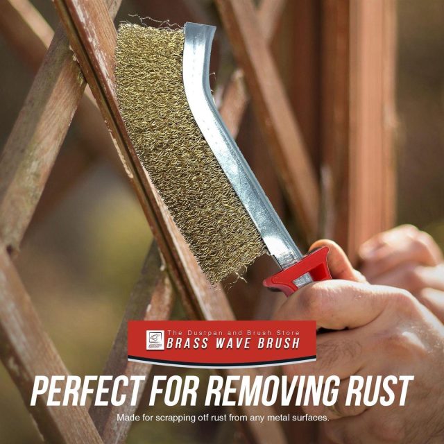 Heavy Duty Brass, Long Bristles Wire Brush